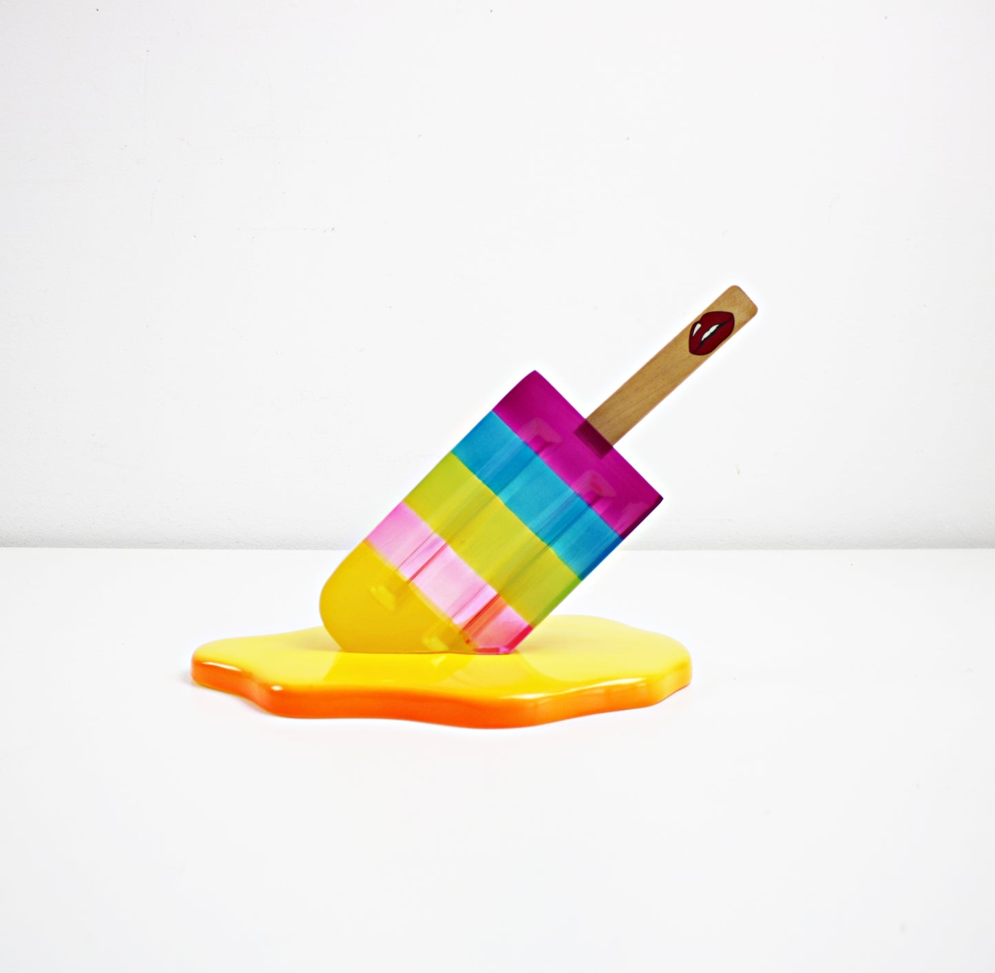 melting ice lolly made from acrylic and wood by Bag and Bones designer home