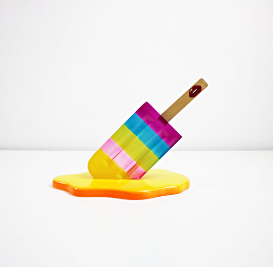 melting ice lolly made from acrylic and wood by Bag and Bones designer home