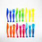 Rare TRIO of 2009 plastic cutlery by IKEA Kalas postmodern / Y2K alien design