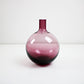 Ria Falk for IKEA handblown mulberry coloured glass onion / ball vases 2 available.