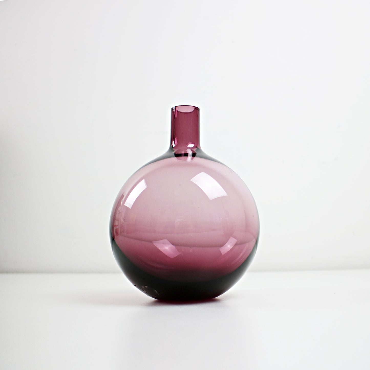 vintage ikea pink red purple vase glass
