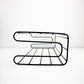 Vintage IKEA Fran range red wire metal shelf shelves 90s