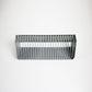 Techpoint CD storage rack in silver grey metal with perforation - 1990s Y2K