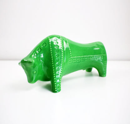 Mid century style ceramic bull by Habitat 2013 old stock