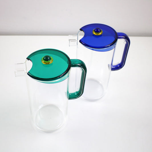 Memphis inspired Italian water jug - Colors acrylic range by Guzzini Italy