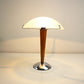 Kvintol beech, chrome and glass lamp IKEA 1997