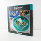 1990s Italian hors d'oeuvres serving tray in clear and clear emerald green lucite by Guzzini - Ninfea range