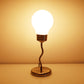 1980s postmodern wiggle lamp - giant light bulb glass shade
