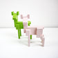 Retired and preloved Samspelt pixel deer by Monika Mulder for IKEA 2 colours available