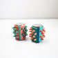 Rare spiky rubber cruet set - 1990s pink and blue by COUCH UK / Craig Morrison
