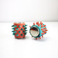 Rare spiky rubber cruet set - 1990s pink and blue by COUCH UK / Craig Morrison