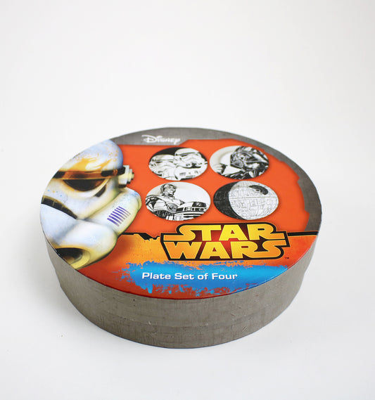 Retired Star Wars Ceramic Plate Set of 4 Four