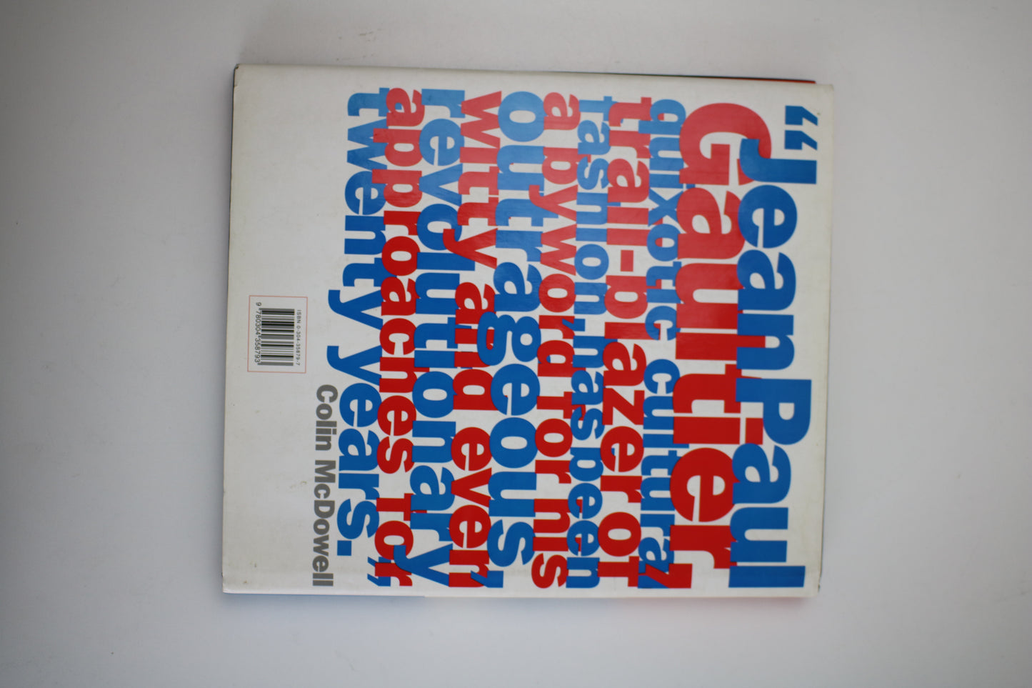 Jean Paul Gaultier by Colin McDowell: Hardback book - First Edition + First State (Cassell-only imprint) + Printed in Italy