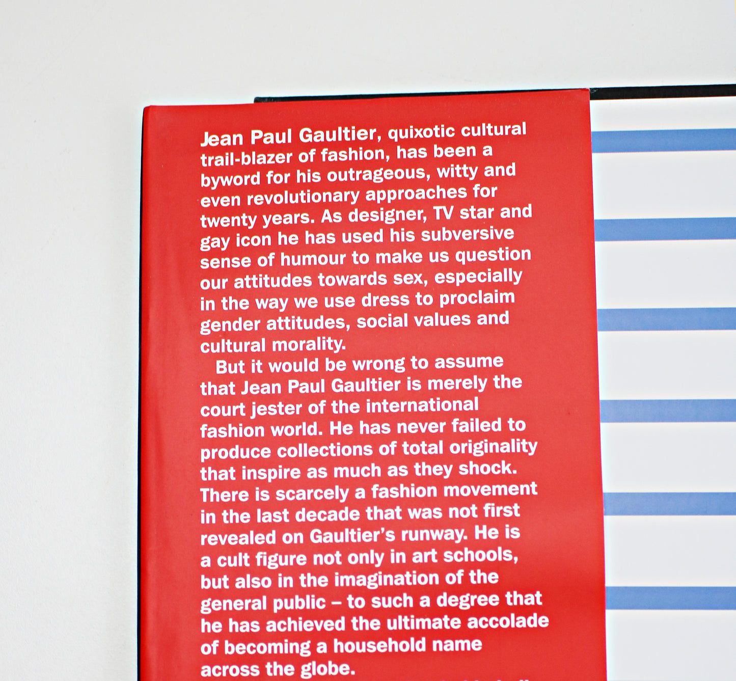 Jean Paul Gaultier by Colin McDowell: Hardback book - First Edition + First State (Cassell-only imprint) + Printed in Italy