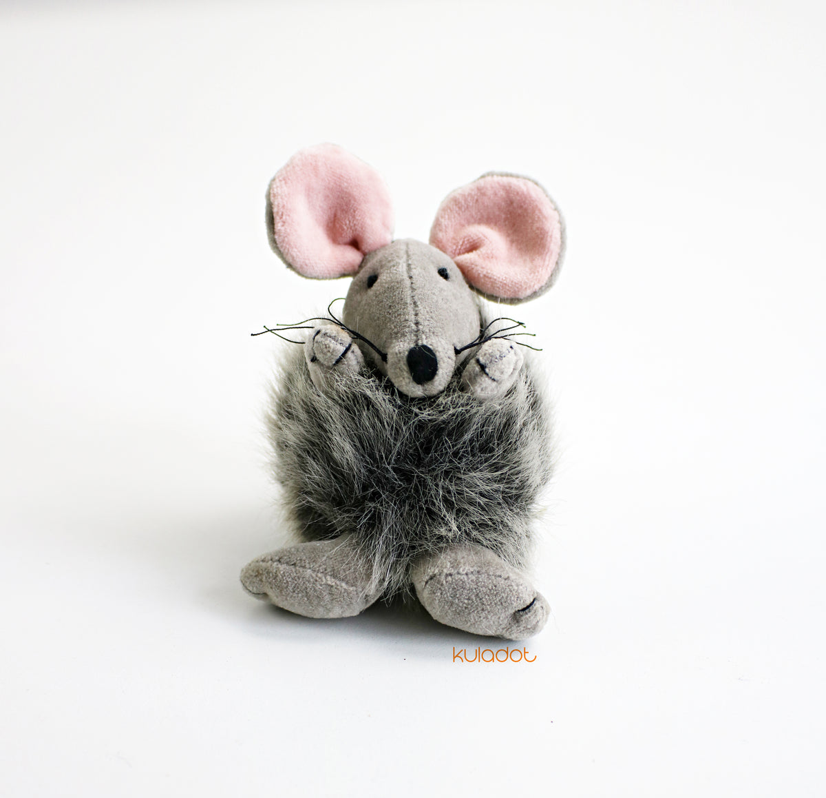 Vintage Jellycat Baby Puffball Mouse unused with tag 2000 retired