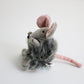 Vintage Jellycat Baby Puffball Mouse unused with tag 2000 retired