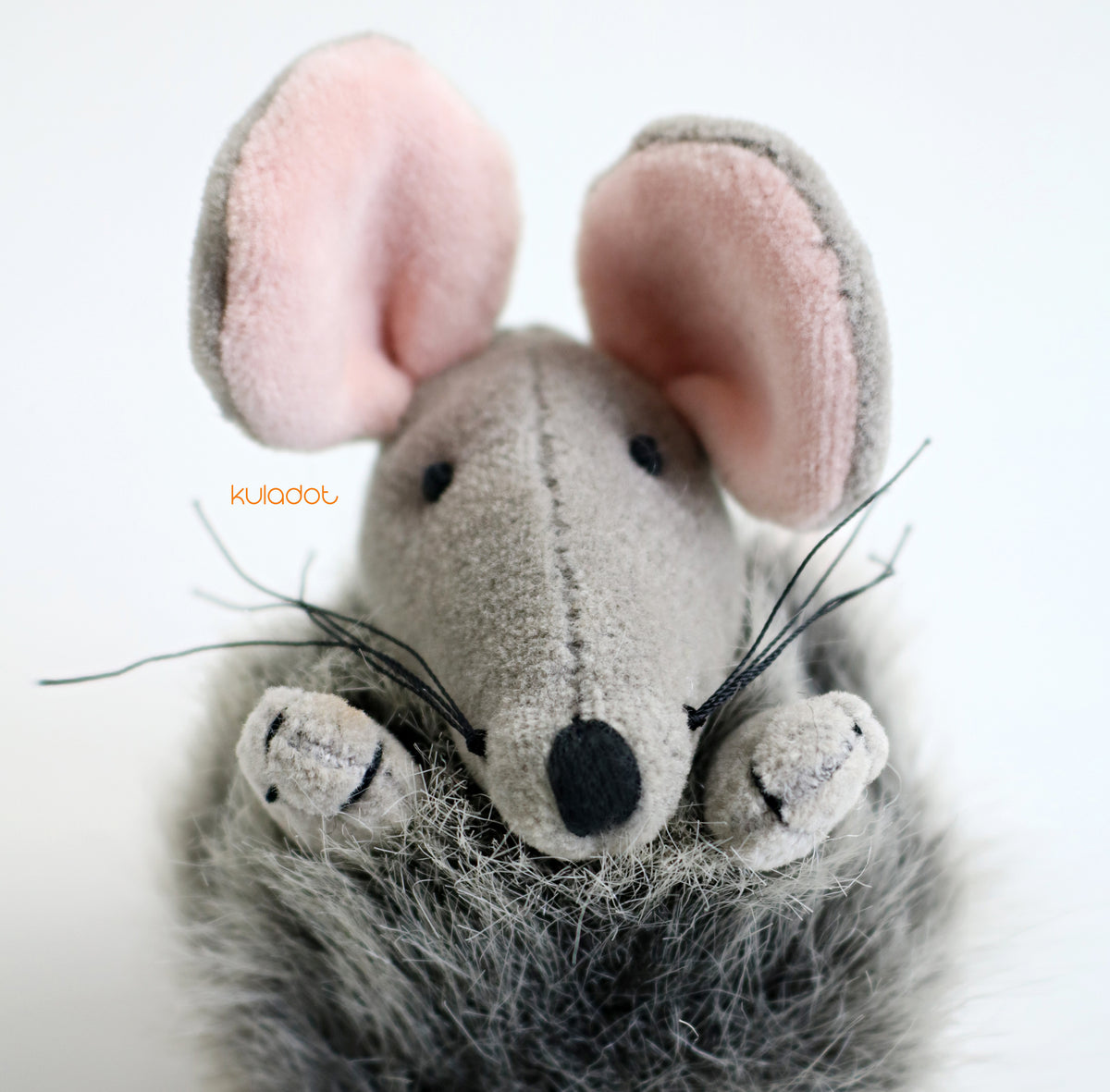Vintage Jellycat Baby Puffball Mouse unused with tag 2000 retired