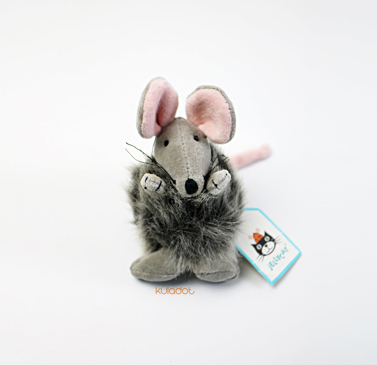 Vintage Jellycat Baby Puffball Mouse unused with tag 2000 retired