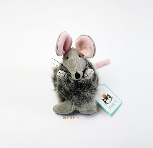 Vintage Jellycat Baby Puffball Mouse unused with tag 2000 retired