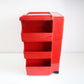 Bieffeplast 1980s Boby trolley by Joe Colombo - red, signed, preloved