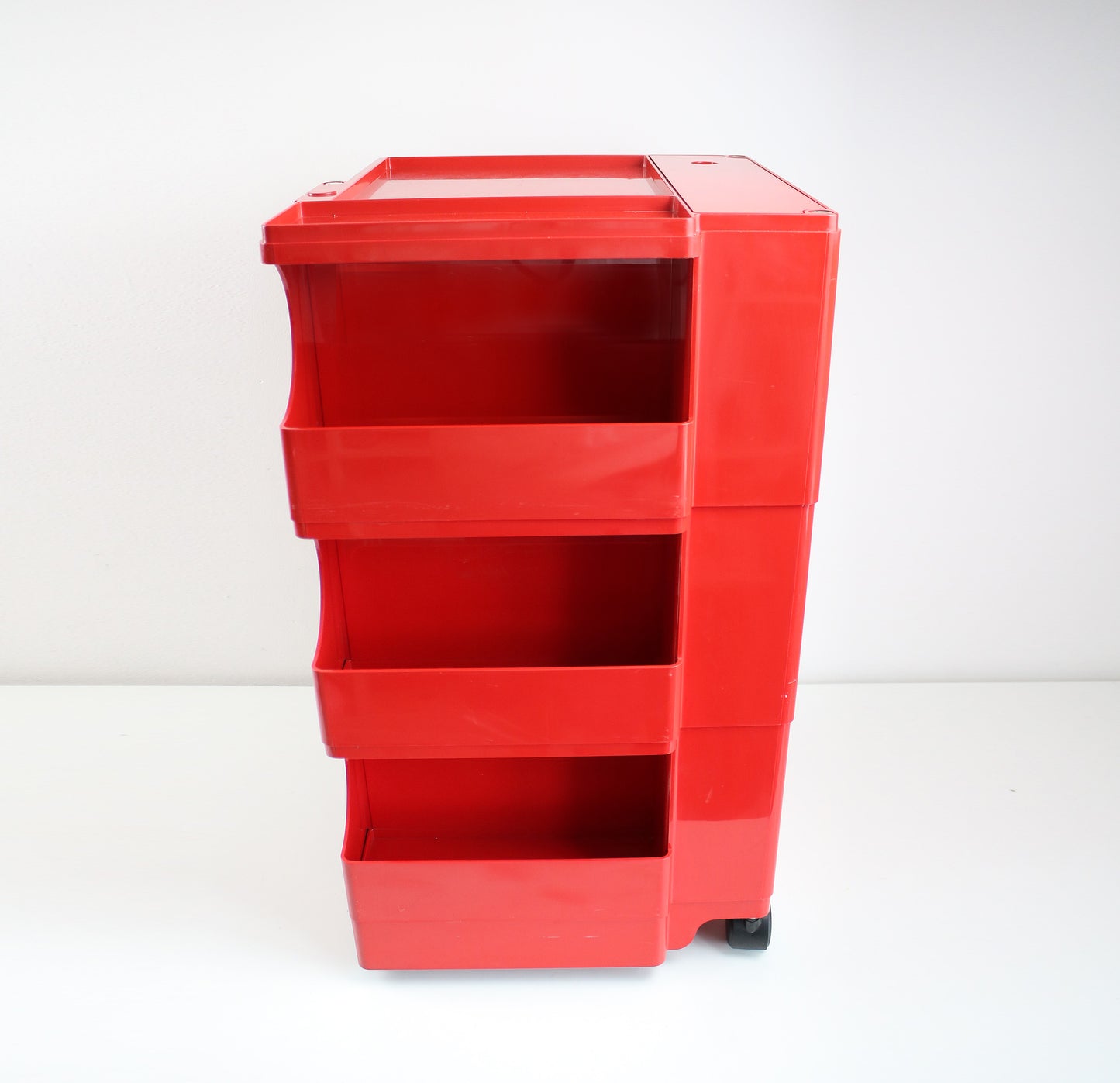 Bieffeplast 1980s Boby trolley by Joe Colombo - red, signed, preloved