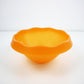 1990s post modern acrylic serving bowl in Satinato Orange - Lollipop range by Guzzini Italy. Unused stock