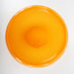 1990s post modern acrylic serving bowl in Satinato Orange - Lollipop range by Guzzini Italy. Unused stock