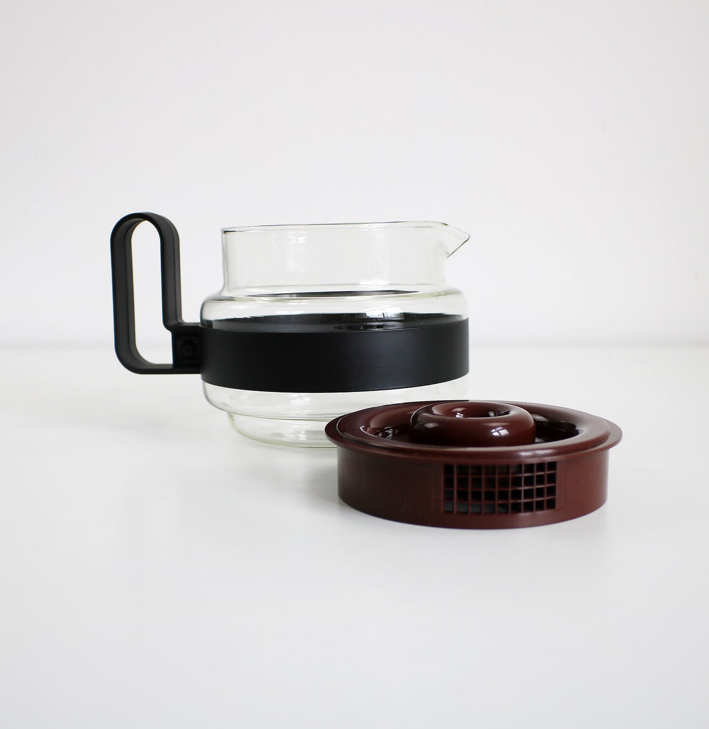 Vintage Pyrex Brasilia Tea Pot Postmodern glass and plastic boxed