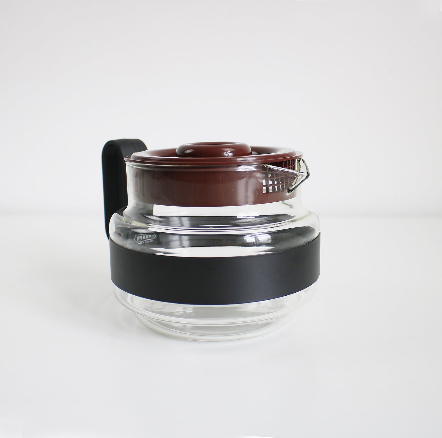 Vintage Pyrex Brasilia Tea Pot Postmodern glass and plastic boxed