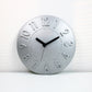 Rare Y2K space age wall clock by Angletti E Ruzza for Guzzini Time 2 Go acrylic wall clock in silver grey - space age aesthetic