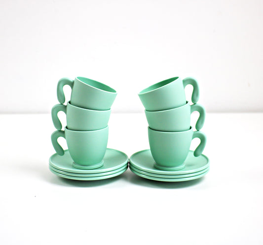 Angletti and Ruzza Zaza espresso cups - green Fratelli Guzzini