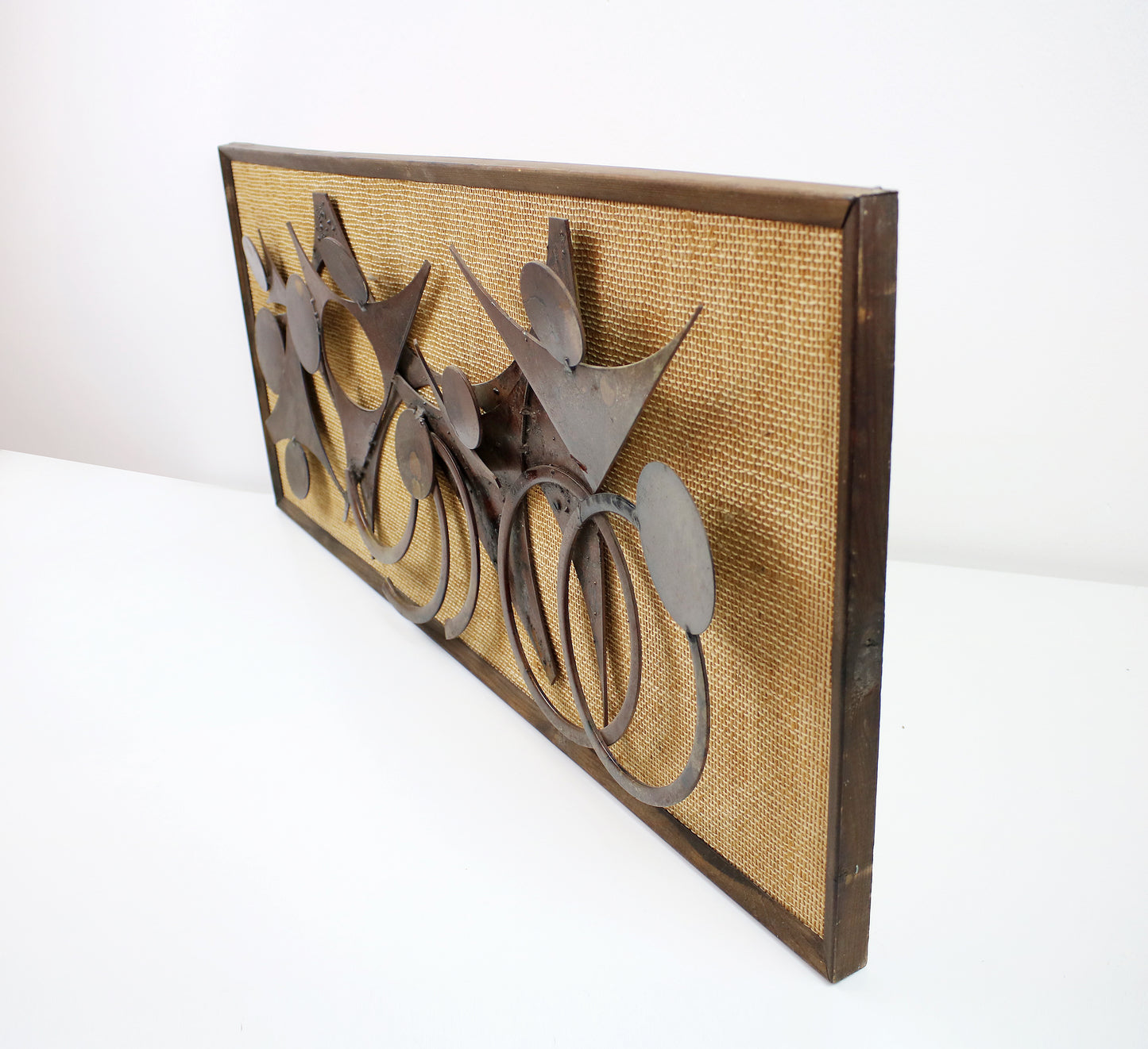 RESERVED Mid century brutalist Danish abstract wall sculpture by Henrik Horst