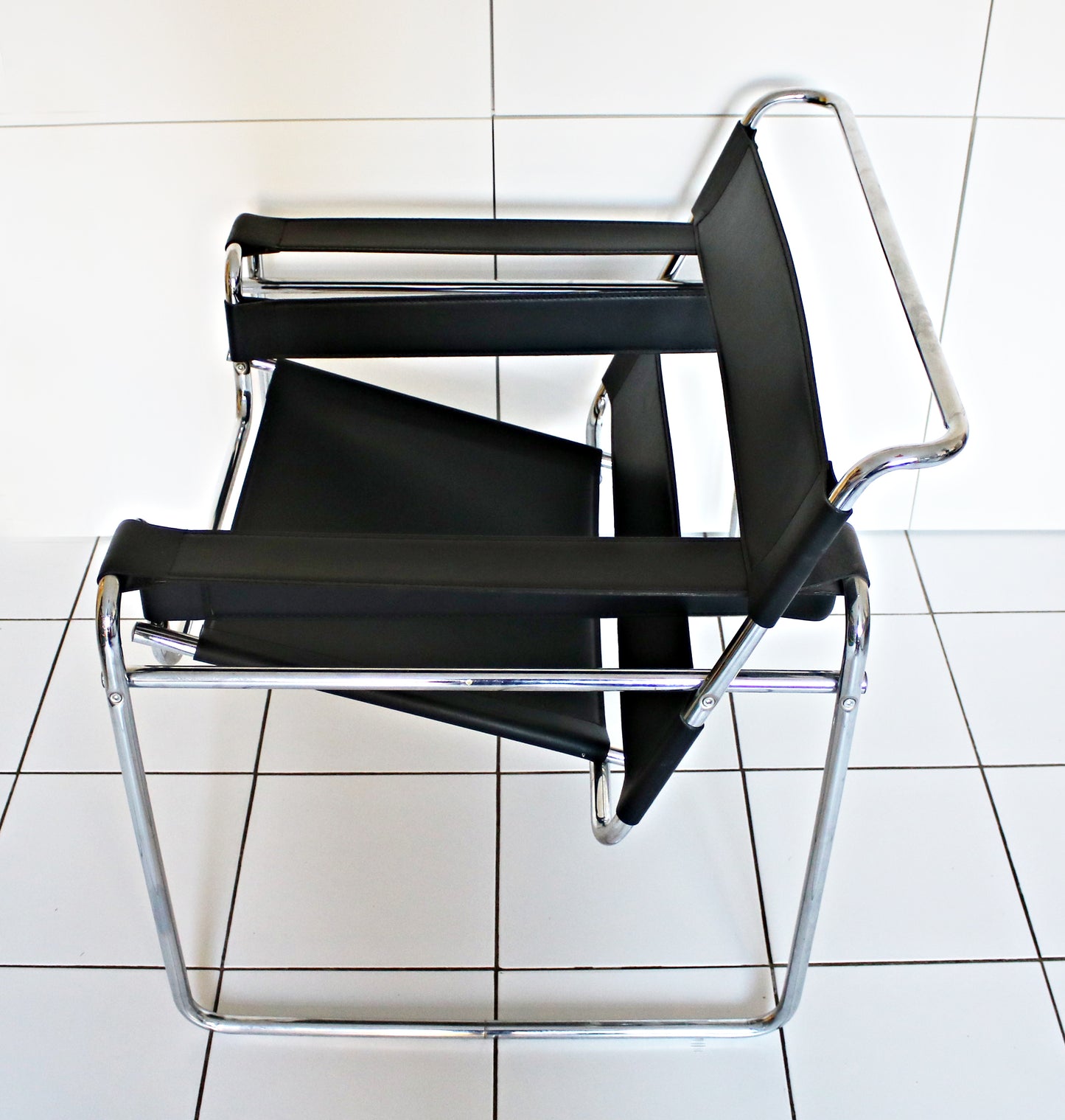 1985 Habitat Wassily armchair in black leather