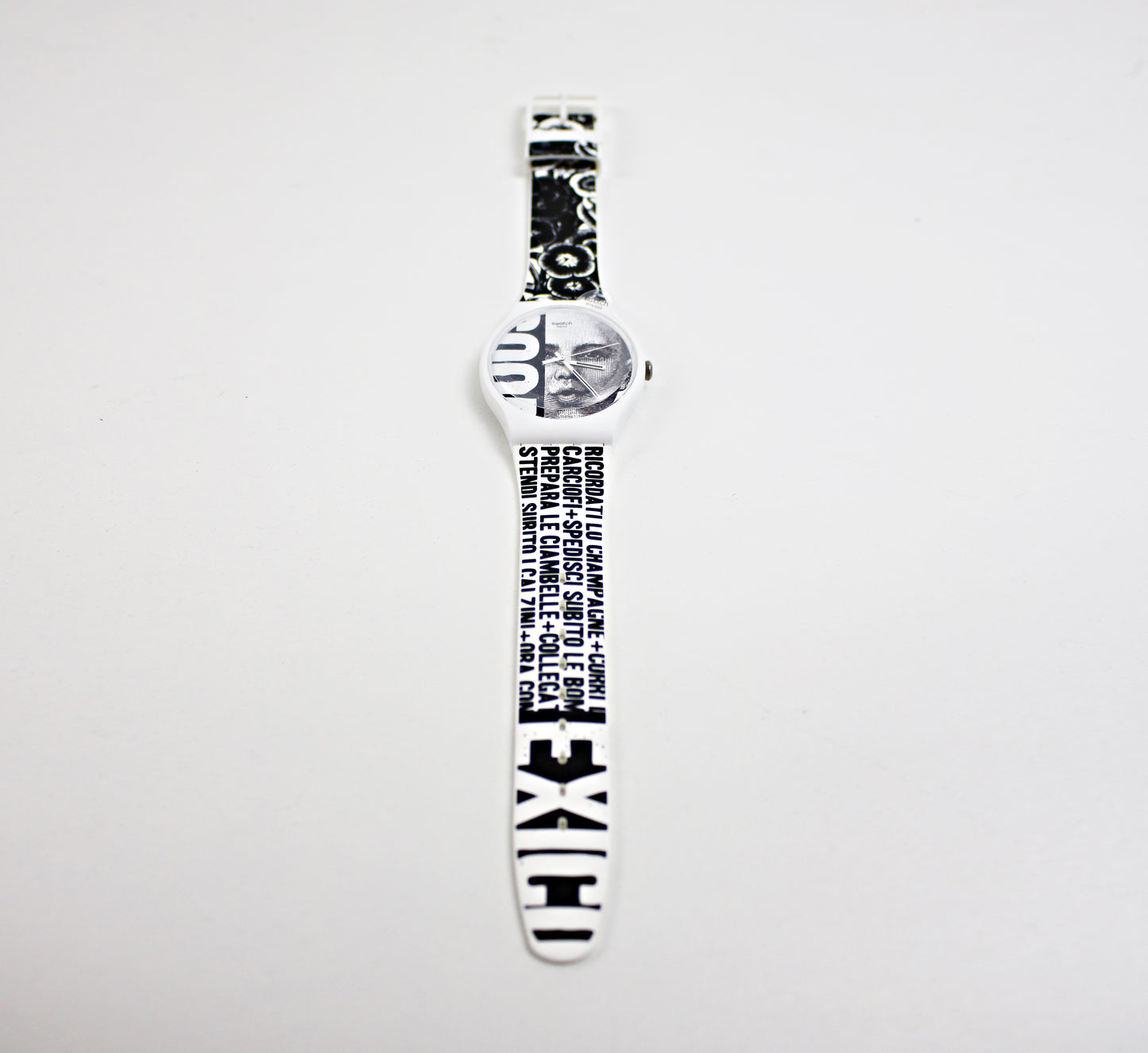 Retired unused Swatch watch Time Trial designed by Lorenzo Petrantoni 2011 SUOZ127