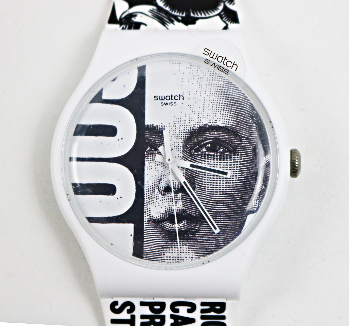 Retired unused Swatch watch Time Trial designed by Lorenzo Petrantoni 2011 SUOZ127