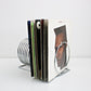 Kontarek space age modernist spiral coil record rack in chrome - rare item