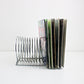 Kontarek space age modernist spiral coil record rack in chrome - rare item