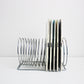 Kontarek space age modernist spiral coil record rack in chrome - rare item