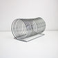 Kontarek space age modernist spiral coil record rack in chrome - rare item