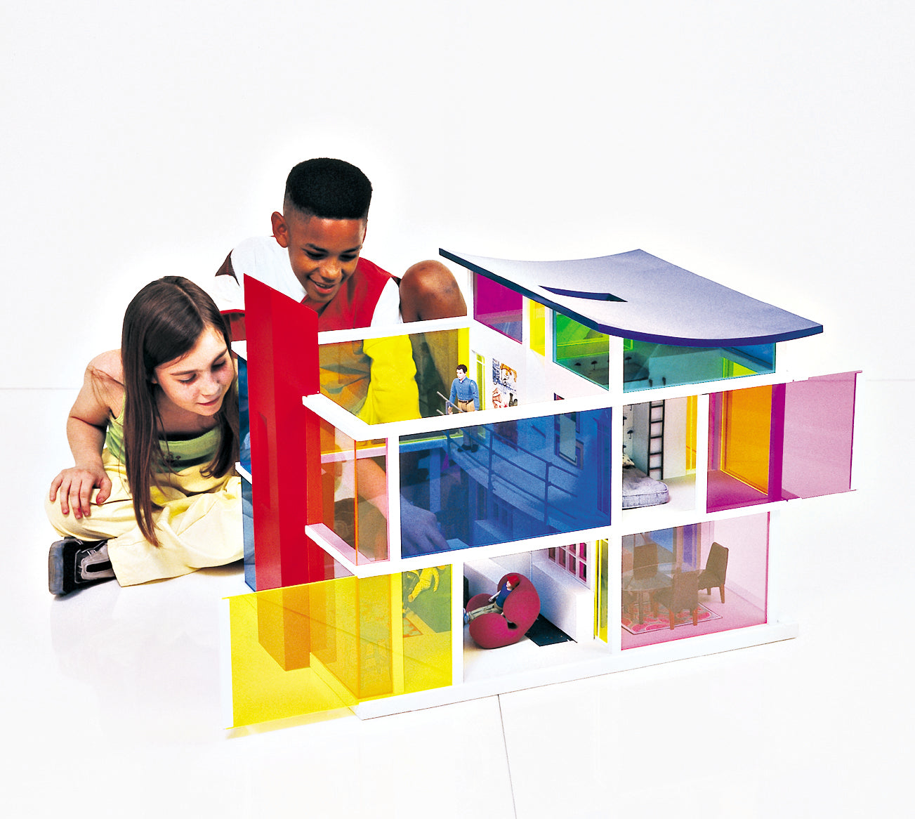 Vintage boxed Kaleidoscope House Designed by Laurie Simmons Peter Wheelwright for Bozart Toys