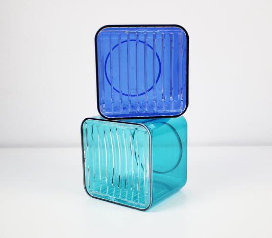 Polished acrylic C-Dream CD storage cube by Angletti and Ruzza  for Fratelli Guzzini 2001