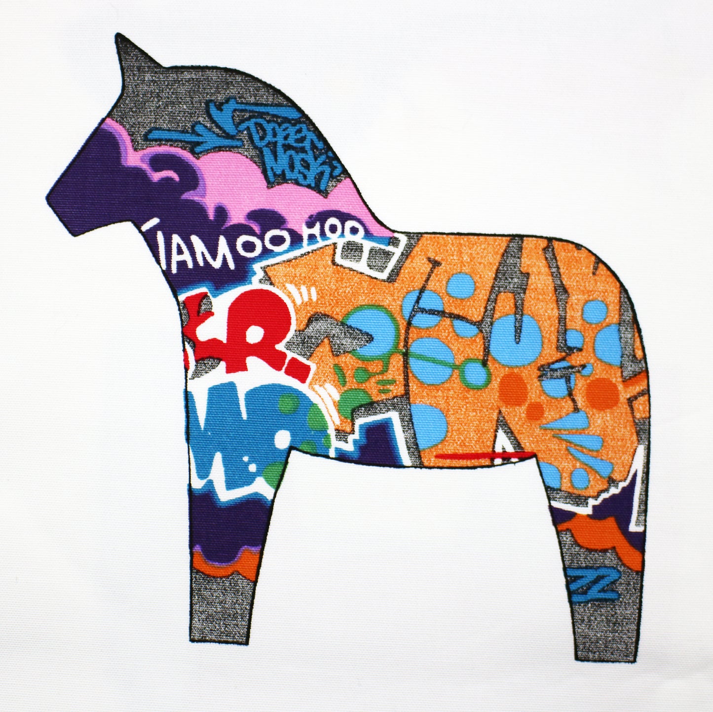 Dala horse fabric length by Katarina Brieditis for IKEA 2004