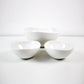 Wovo set of 3 serving bowls in white. Unused early 2000s vintage stock