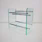 Lucite and chrome preloved CD storage rack