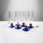 1990s Italian acrylic champagne flute - Colors range by Guzzini