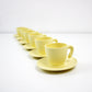 6 Angletti and Ruzza vintage Zaza espresso cups  in  yellow by Guzzini