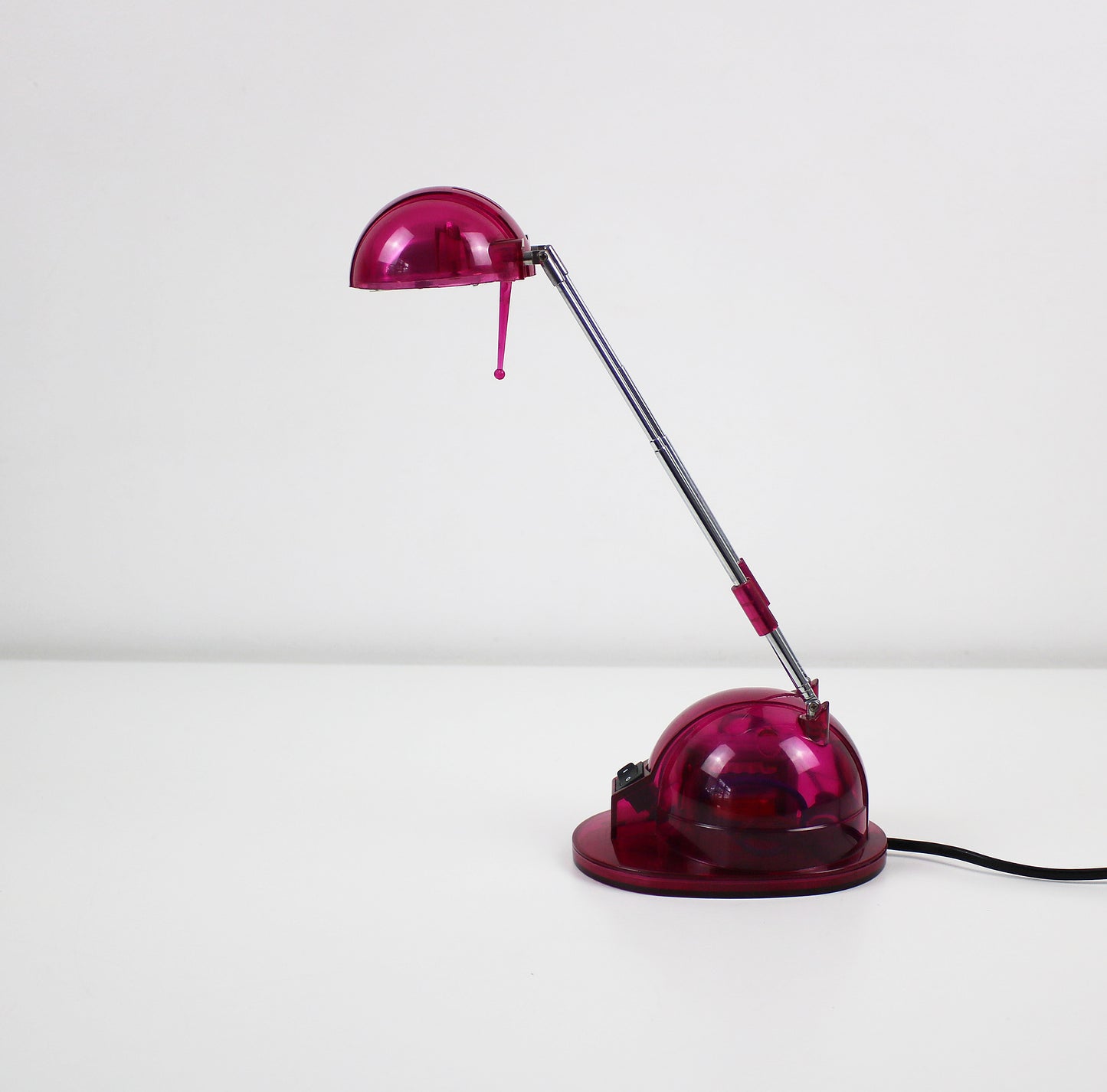 Transparent plastic desk light 1990s / Y2K - Pink or Purple