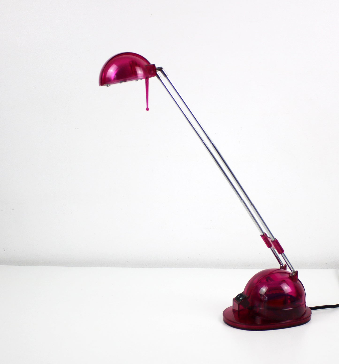Transparent plastic desk light 1990s / Y2K - Pink or Purple