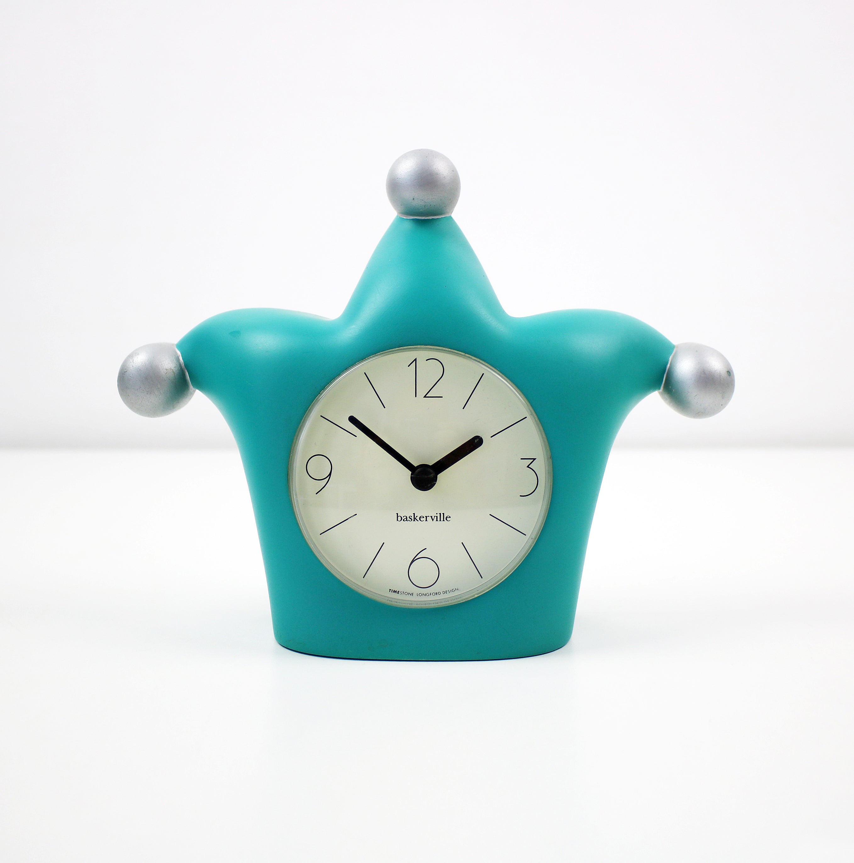 1980s Memphis post modern jester clock by Timestone Longford Design ...