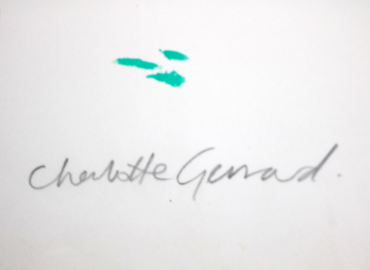 Dachshund Artist's Proof screen print - Green Feet by Charlotte Gerrard